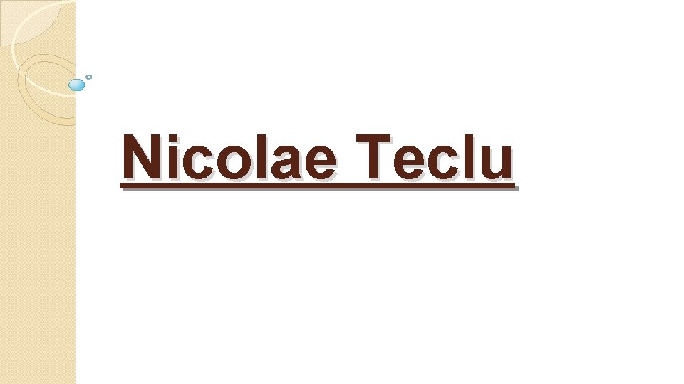 Nicolae Teclu 