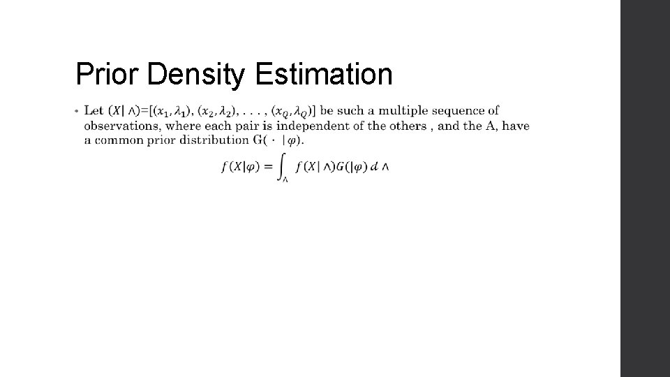 Prior Density Estimation • 