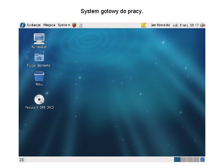 System gotowy do pracy. 