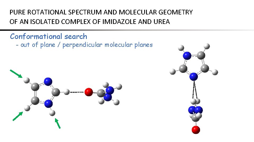 PURE ROTATIONAL SPECTRUM AND MOLECULAR GEOMETRY OF AN ISOLATED COMPLEX OF IMIDAZOLE AND UREA