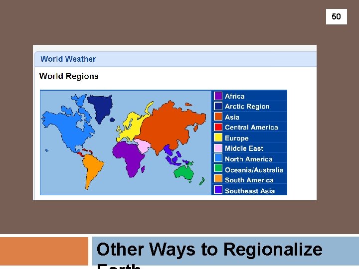 50 Other Ways to Regionalize 