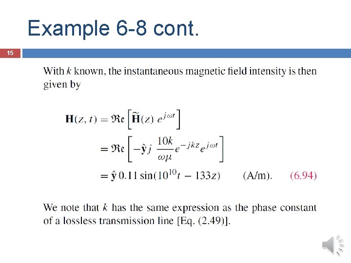 Example 6 -8 cont. 15 