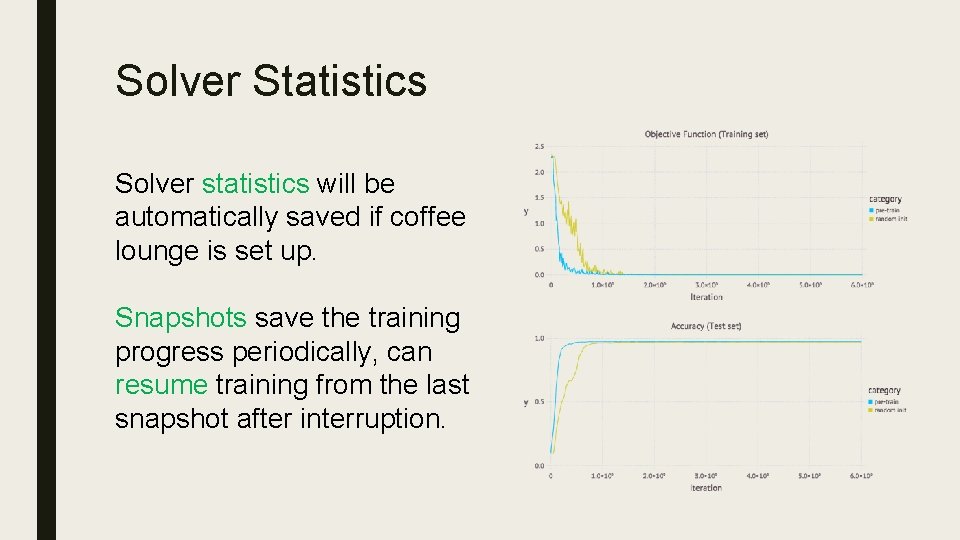 Solver Statistics Solver statistics will be automatically saved if coffee lounge is set up.