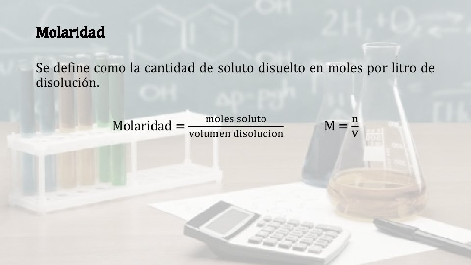 Molaridad • 