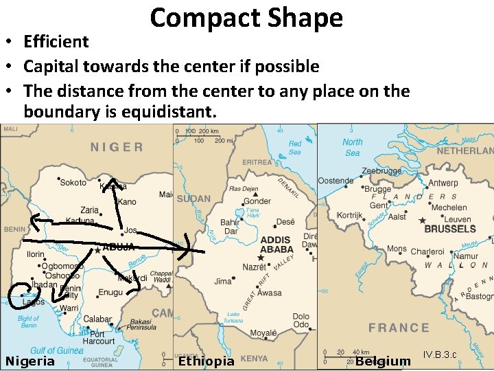 Compact Shape • Efficient • Capital towards the center if possible • The distance Compact Shape • Efficient • Capital towards the center if possible • The distance