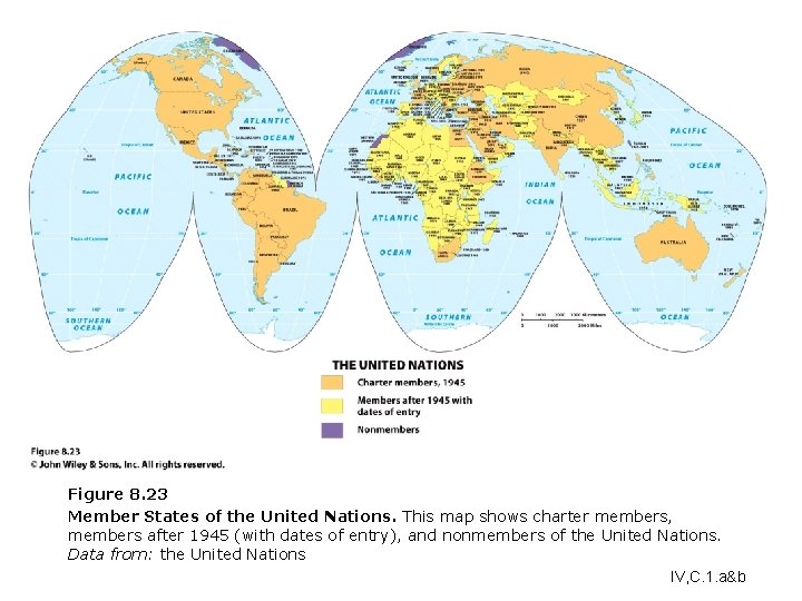 Figure 8. 23 Member States of the United Nations. This map shows charter members, Figure 8. 23 Member States of the United Nations. This map shows charter members,