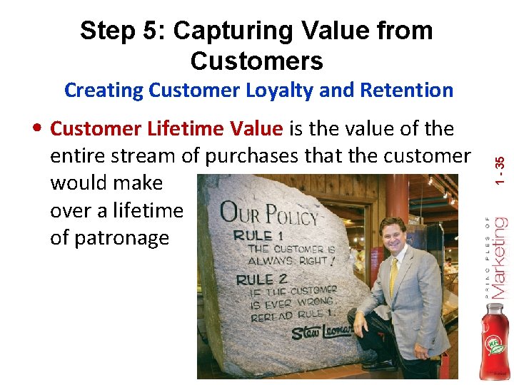 Step 5: Capturing Value from Customers Creating Customer Loyalty and Retention entire stream of