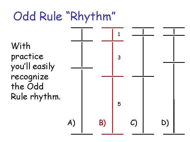 Odd Rule “Rhythm” 1 With practice you’ll easily recognize the Odd Rule rhythm. 3 Odd Rule “Rhythm” 1 With practice you’ll easily recognize the Odd Rule rhythm. 3
