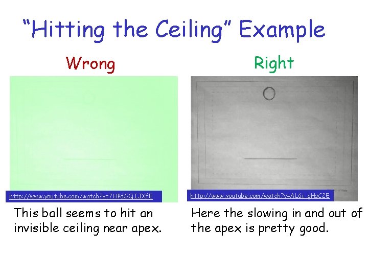 “Hitting the Ceiling” Example Wrong http: //www. youtube. com/watch? v=7 HPd. SQIJXf. E This “Hitting the Ceiling” Example Wrong http: //www. youtube. com/watch? v=7 HPd. SQIJXf. E This