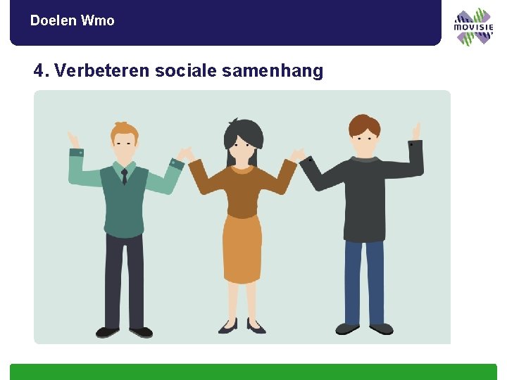 Doelen Wmo 4. Verbeteren sociale samenhang 