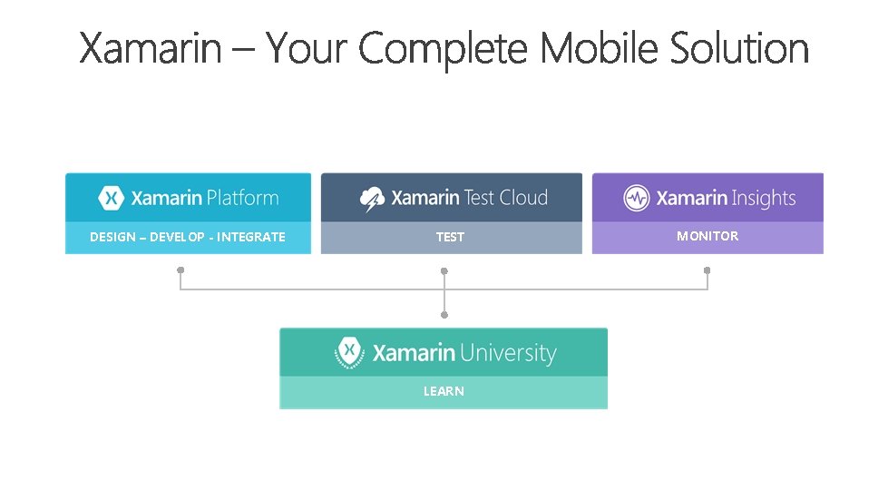 DESIGN – DEVELOP - INTEGRATE TEST LEARN MONITOR 