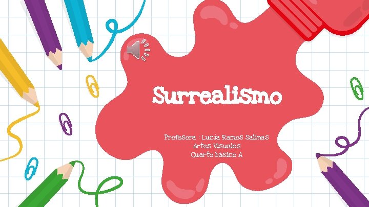 Surrealismo Profesora : Lucía Ramos Salinas Artes Visuales Cuarto básico A 