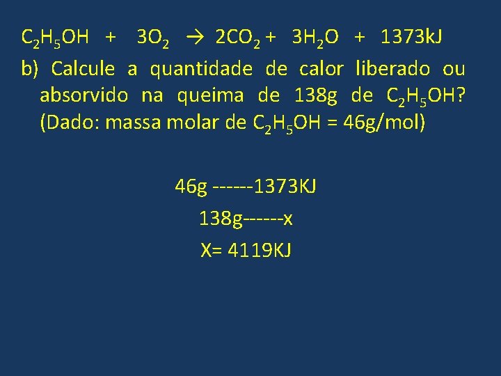 C 2 H 5 OH + 3 O 2 → 2 CO 2 + C 2 H 5 OH + 3 O 2 → 2 CO 2 +