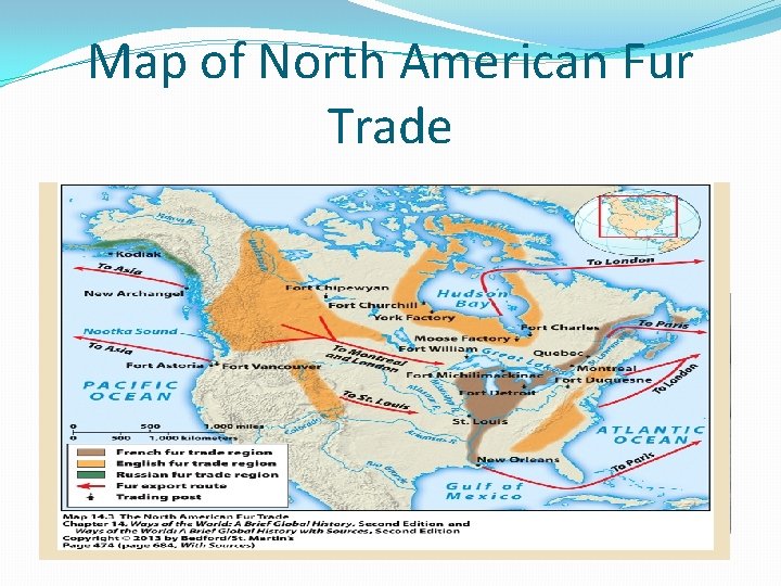 Map of North American Fur Trade 