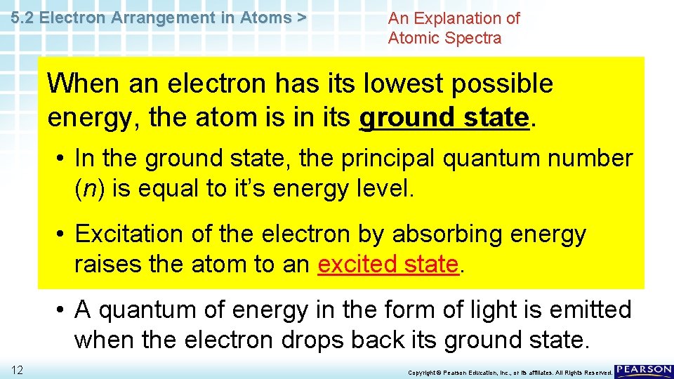 5. 2 Electron Arrangement in Atoms > An Explanation of Atomic Spectra When an