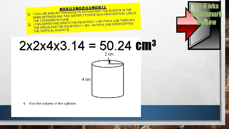 8. F. 3: MGSE 8. EE. 5/MGSE 8. EE. 6/MGSE M IS THE PLAIN