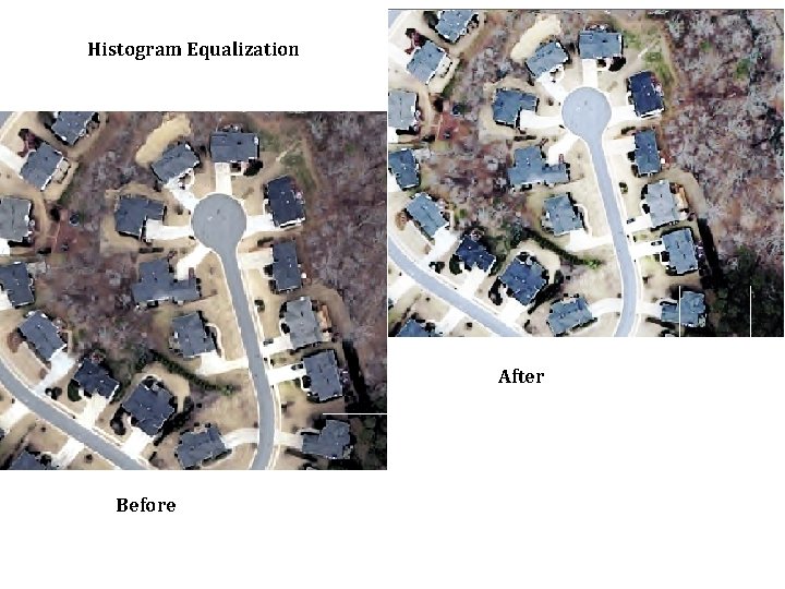 Histogram Equalization After Before 