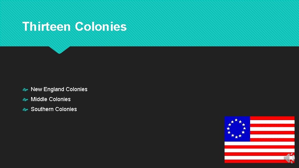 Thirteen Colonies New England Colonies Middle Colonies Southern Colonies 