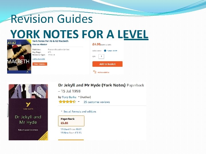 Revision Guides YORK NOTES FOR A LEVEL 