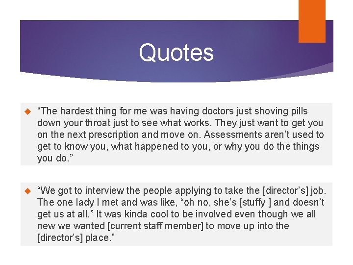 Quotes “The hardest thing for me was having doctors just shoving pills down your Quotes “The hardest thing for me was having doctors just shoving pills down your