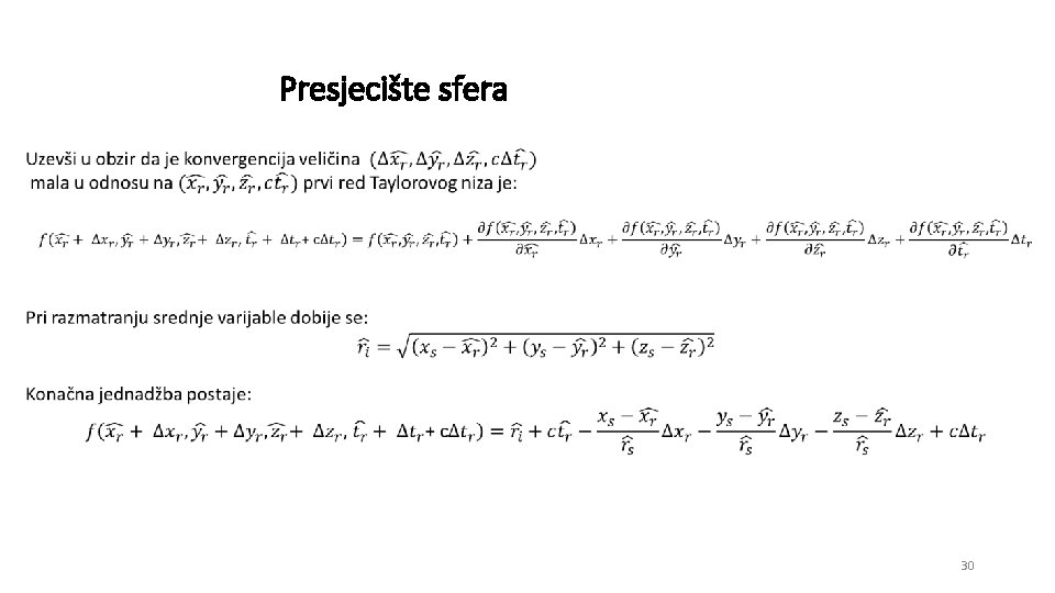 Presjecište sfera 30 