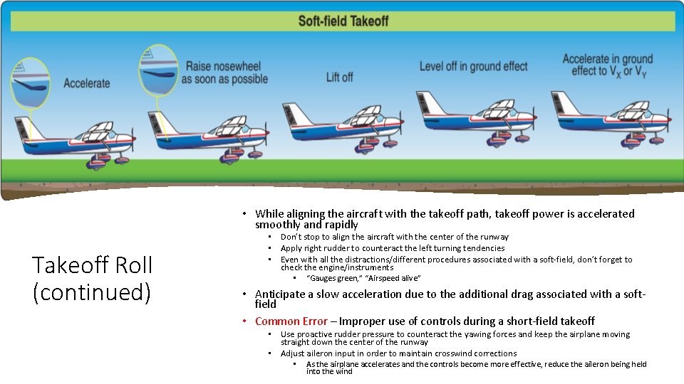  • While aligning the aircraft with the takeoff path, takeoff power is accelerated
