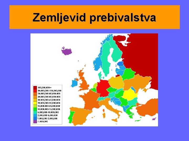 Zemljevid prebivalstva 