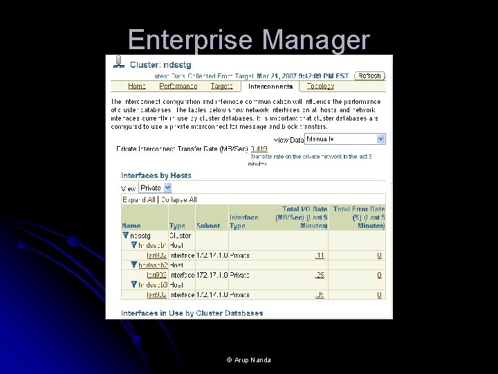 Enterprise Manager © Arup Nanda 