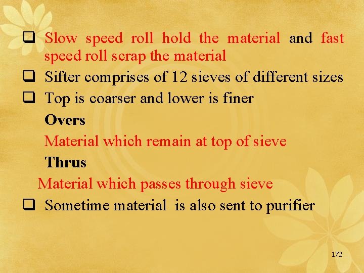 q Slow speed roll hold the material and fast speed roll scrap the material