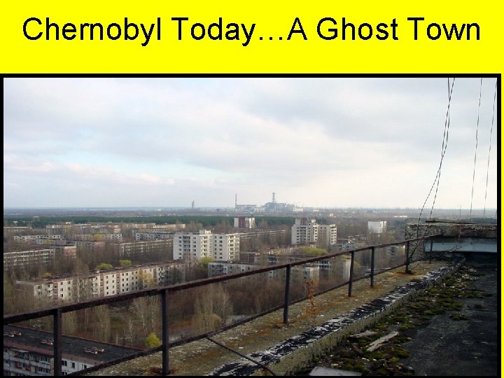 Chernobyl Today…A Ghost Town 
