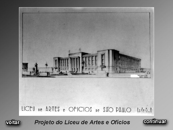 Projeto do Liceu de Artes e Ofícios 