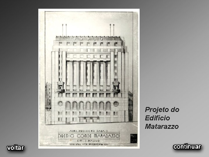 Projeto do Edifício Matarazzo 