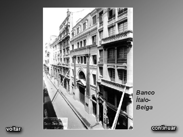 Banco Ítalo. Belga 