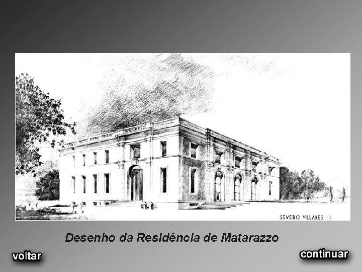 Desenho da Residência de Matarazzo 