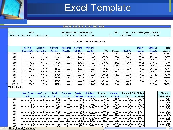 Excel Template 