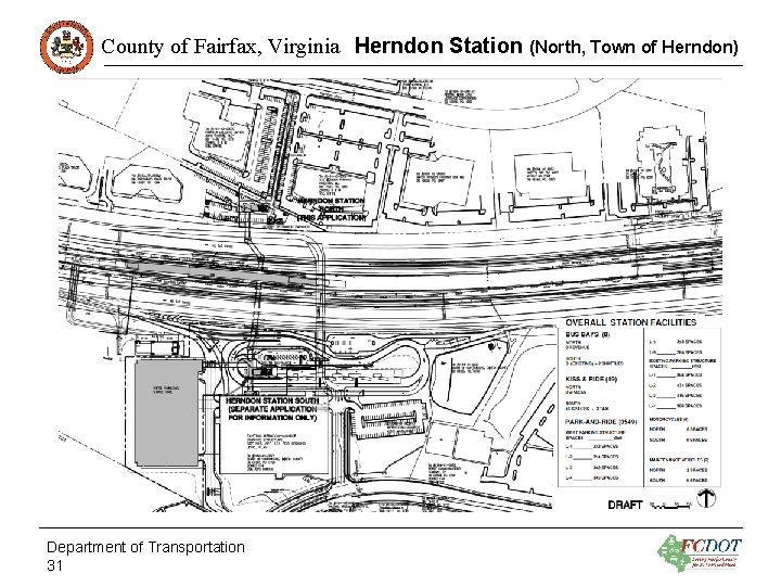 County of Fairfax, Virginia Herndon Station (North, Town of Herndon) Department of Transportation 31