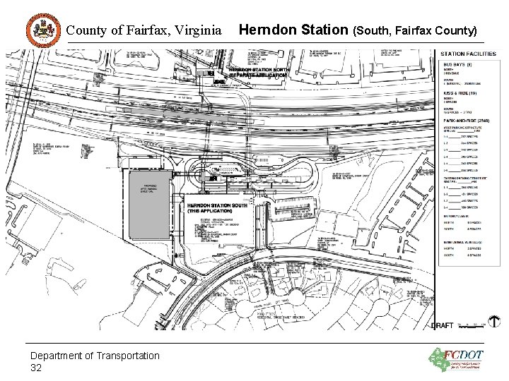 County of Fairfax, Virginia Department of Transportation 32 Herndon Station (South, Fairfax County) 