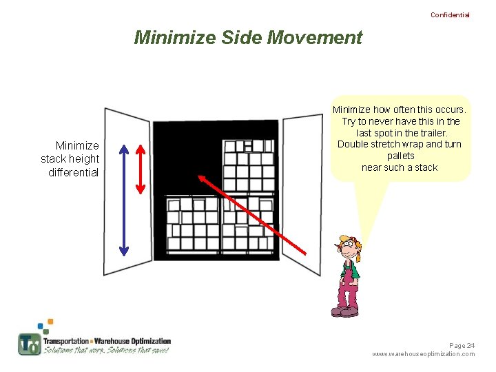 Confidential Minimize Side Movement Minimize stack height differential Minimize how often this occurs. Try