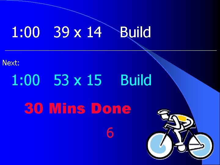 1: 00 39 x 14 Build Next: 1: 00 53 x 15 Build 30