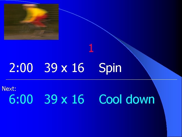 1 2: 00 39 x 16 Next: 6: 00 39 x 16 Spin Cool