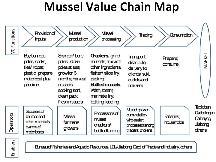 Mussel Value Chain Map • • 