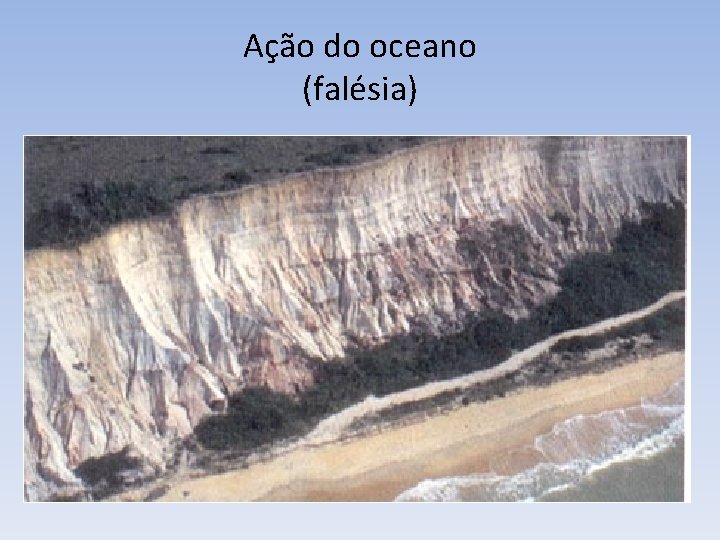 Ação do oceano (falésia) 