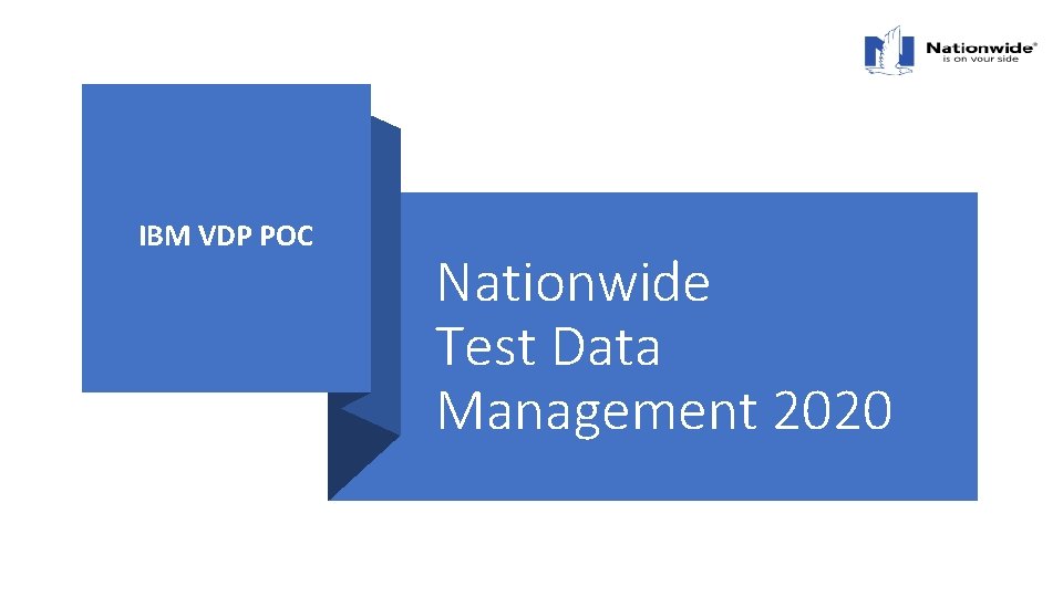 IBM VDP POC Nationwide Test Data Management 2020 