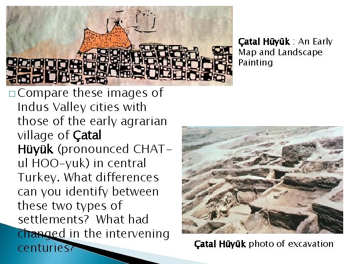 Çatal Hüyük : An Early Map and Landscape Painting � Compare these images of