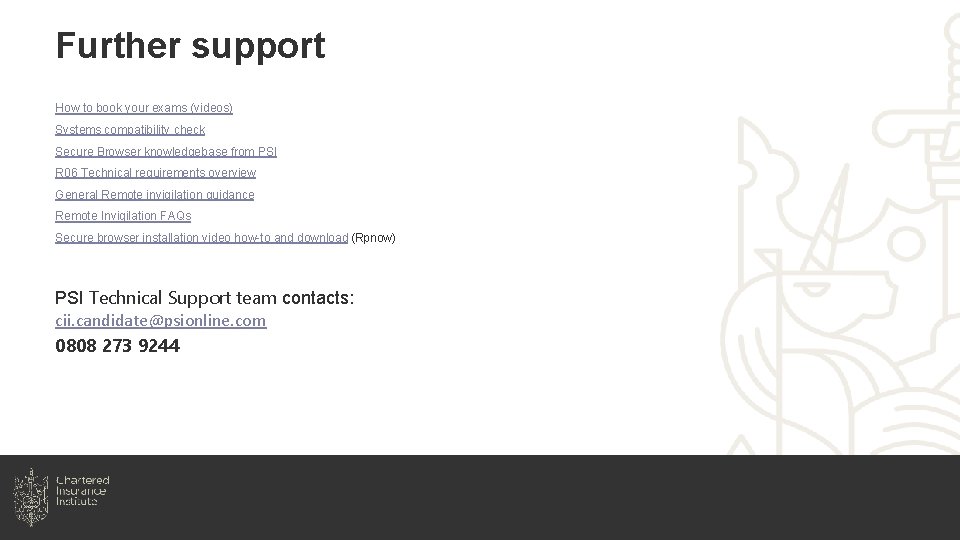 Further support How to book your exams (videos) Systems compatibility check Secure Browser knowledgebase