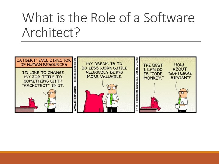 What is the Role of a Software Architect? 