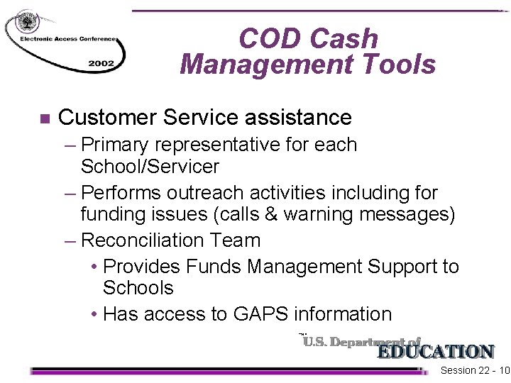 Session 22 Whats New for Pell Grant Processing