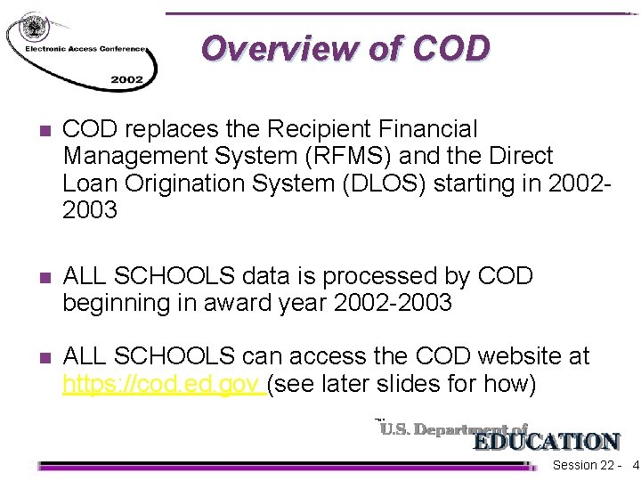 Session 22 Whats New for Pell Grant Processing