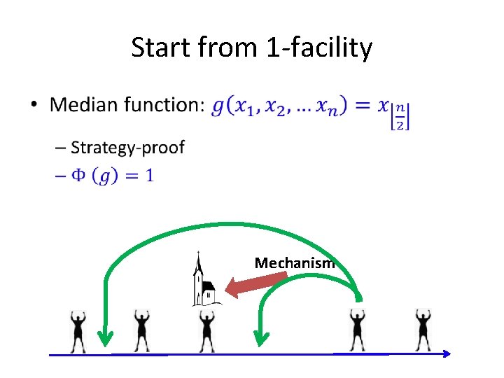 Start from 1 -facility • Mechanism 