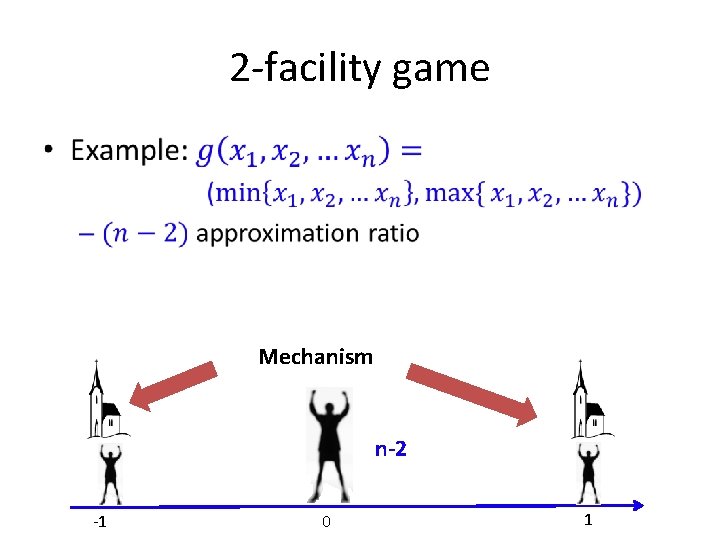 2 -facility game • Mechanism n-2 -1 0 1 